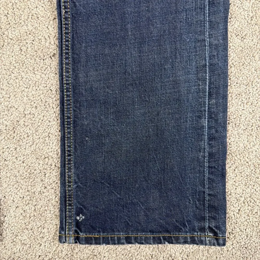 Levis 527 Jeans Men 34x34 Dark Wash Slim Bootcut Denim Western Y2K Honeycomb